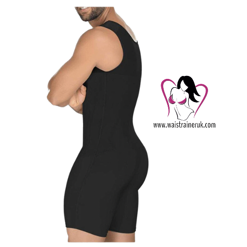Male Post-Surgical Compression 3 Hooks Bodysuit
